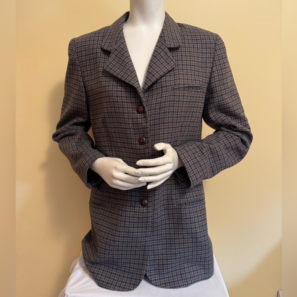 Rafaella Women's Houndstooth Blazer Jacket Sz 10